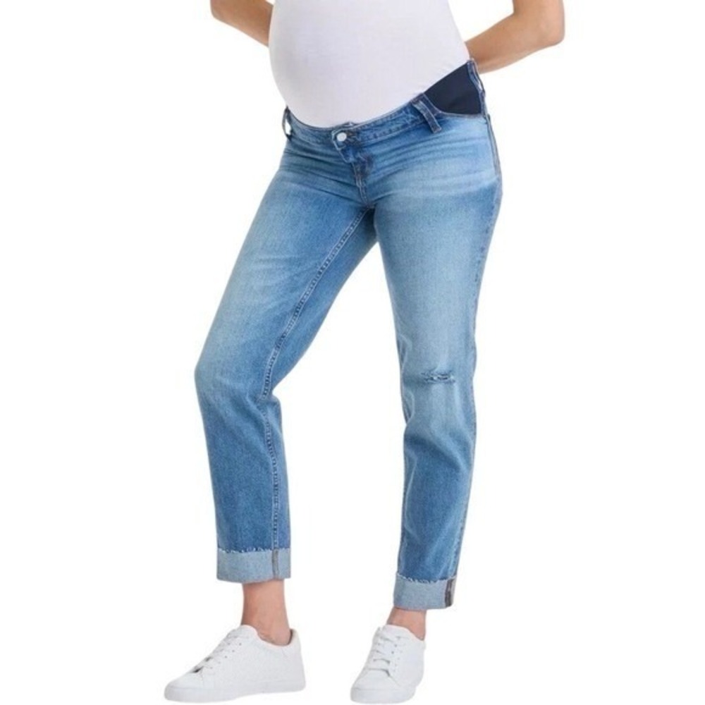 Ingrid & Isabel Light Blue Straight Leg Maternity Jeans